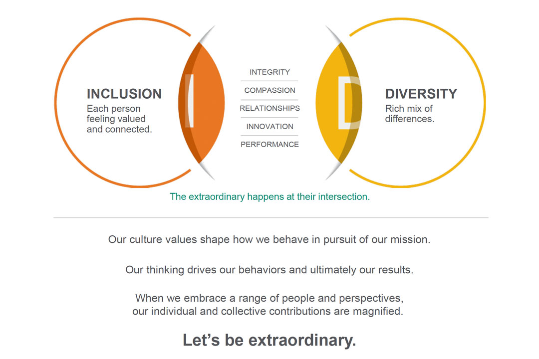 Infographic depicting inclusion